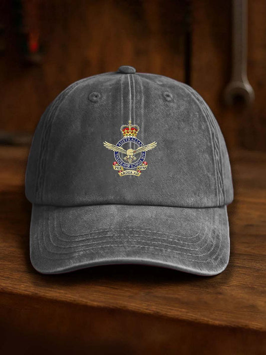 Vintage Australian Flag Badge Casual Print Hats