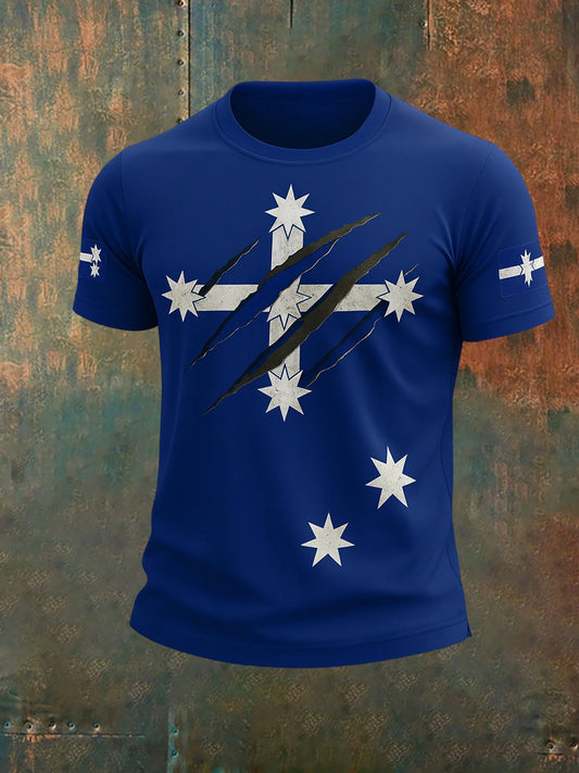 Men's Vintage Australian Eureka Flag Casual T-Shirt