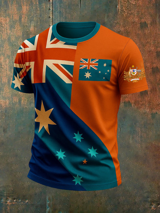 Men's Vintage Australian Casual T-Shirt