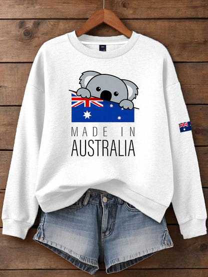Women's Australia Koala Printed Regular Sweatshirt