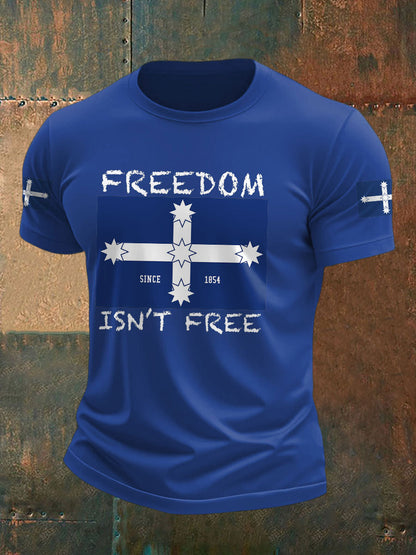 Men's AU Aussie Eereka Flag Printed T-shirt