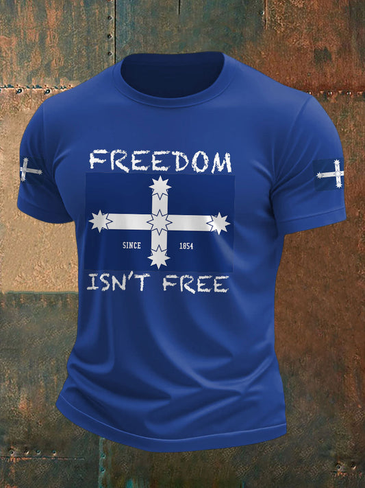Men's AU Aussie Eereka Flag Printed T-shirt