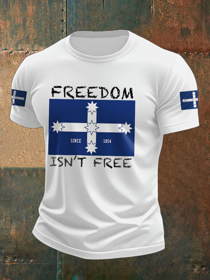 Men's AU Aussie Eereka Flag Printed T-shirt