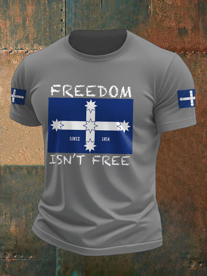 Men's AU Aussie Eereka Flag Printed T-shirt