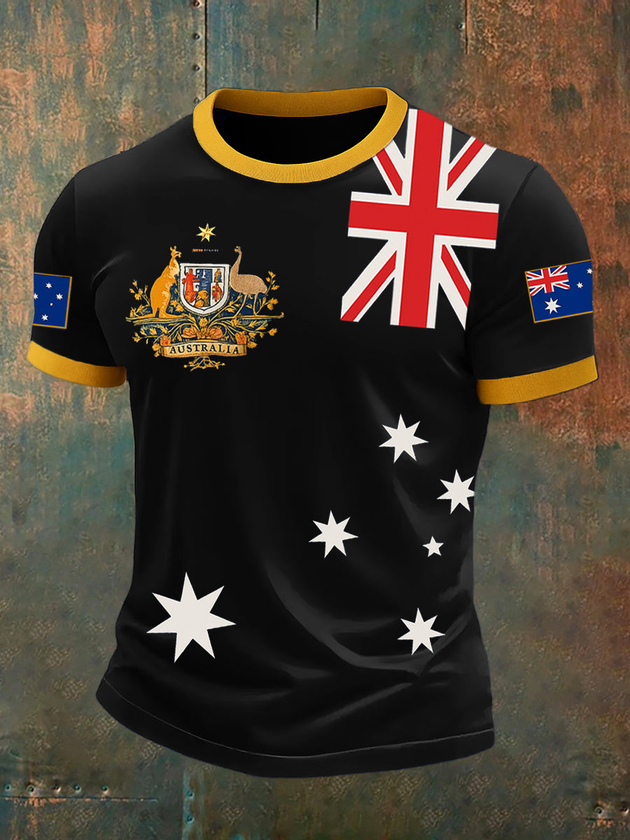 Men's Retro Australia Casual T-Shirt