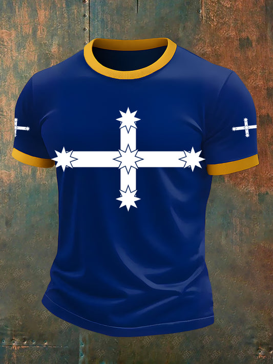 Men's Vintage Australian Eureka Flag Casual T-Shirt