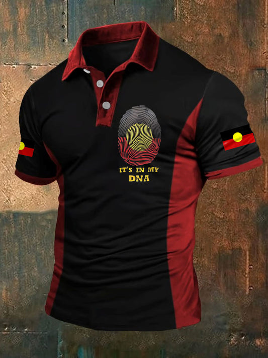 Men's Australian Aboriginal Cultures Printed Xasual Tops