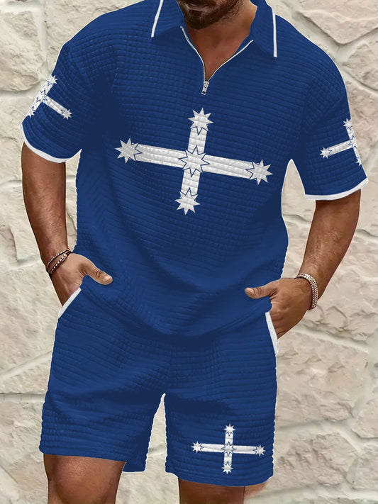 Men's AU Eureka Flag Printed Suit