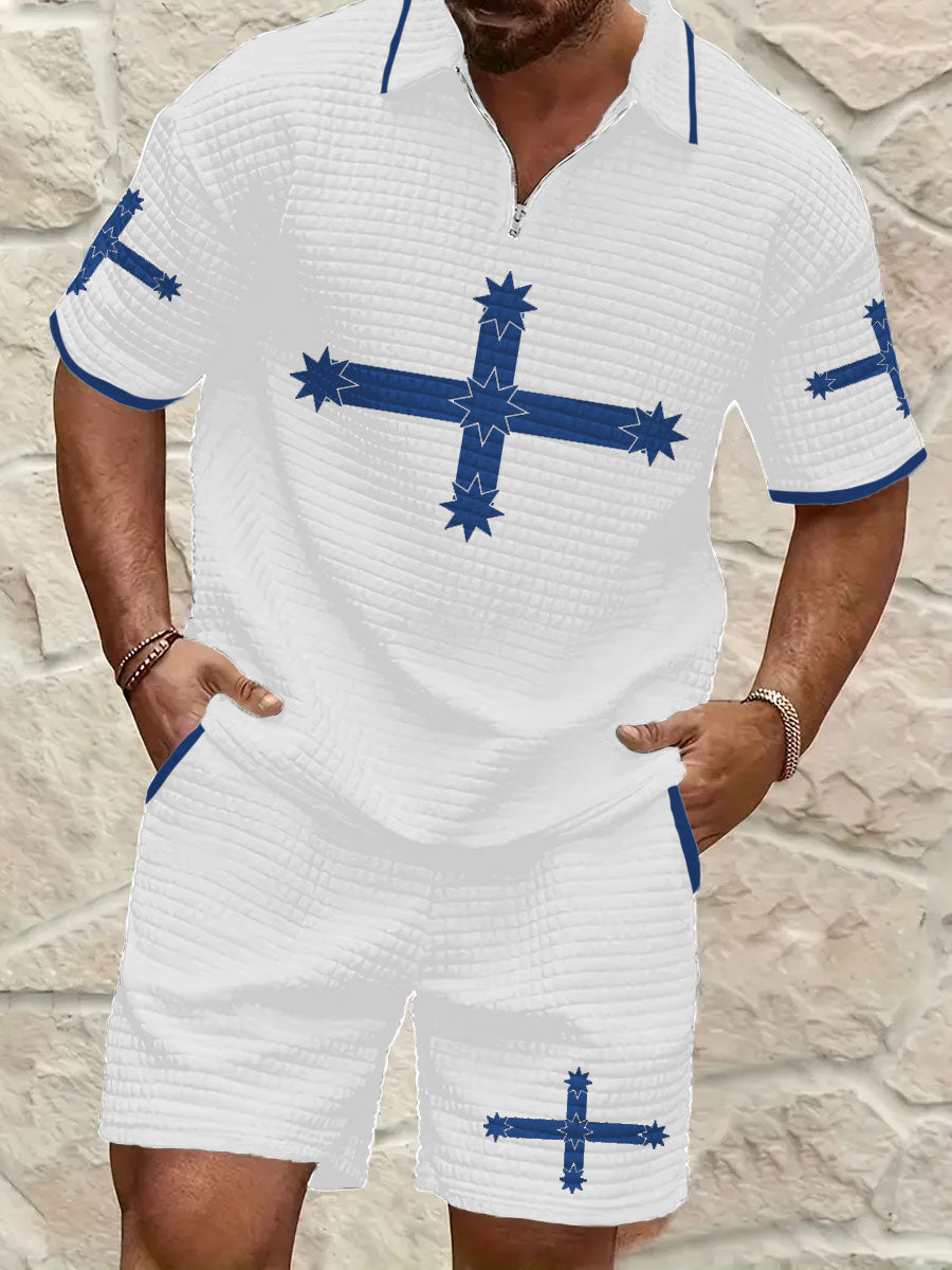 Men's AU Eureka Flag Printed Suit