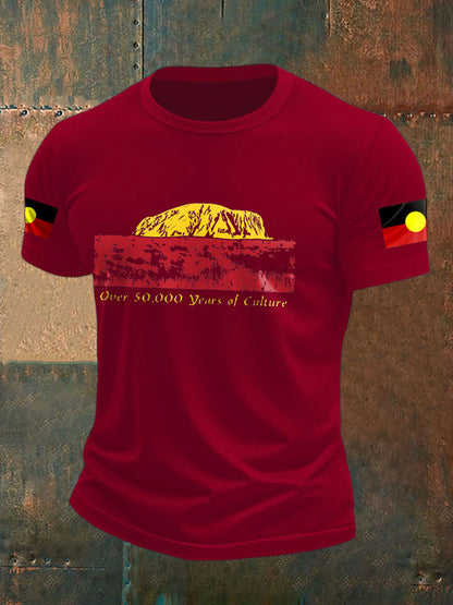 Men's Australian Aboriginal Cultures Printed T-shirt