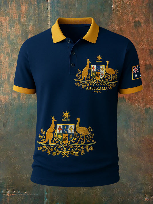 Men's Vintage Australian Casual Polo Shirt