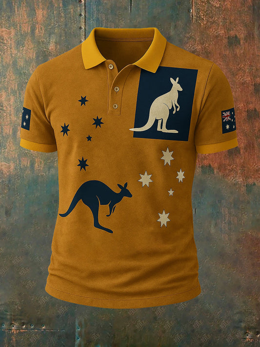 Men's Vintage Australian Casual Polo Shirt
