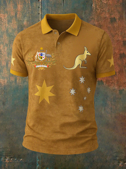 Men's Vintage Australian Casual Polo Shirt