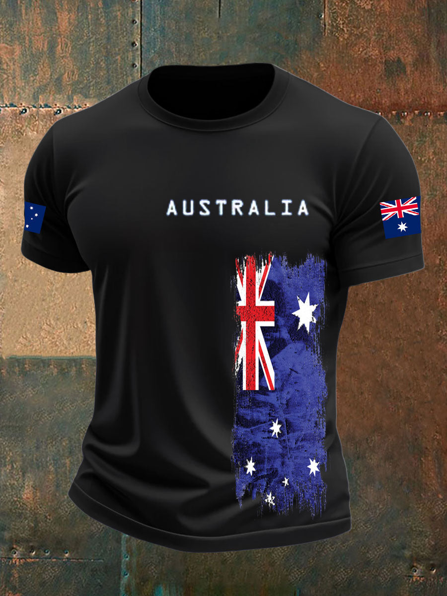 Men's Australian Flag short sleeves t-shirt