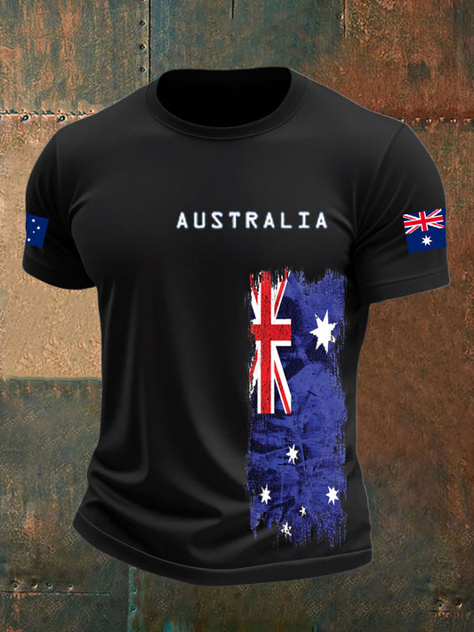 Men's Australian Flag short sleeves t-shirt