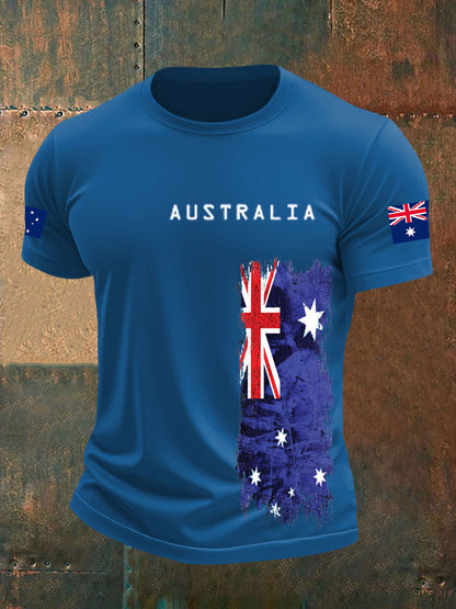 Men's Australian Flag short sleeves t-shirt