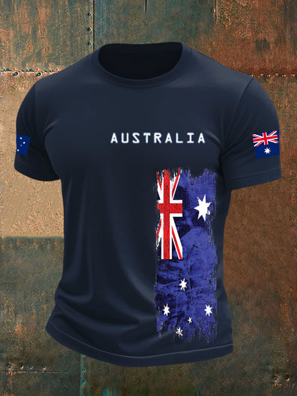 Men's Australian Flag short sleeves t-shirt