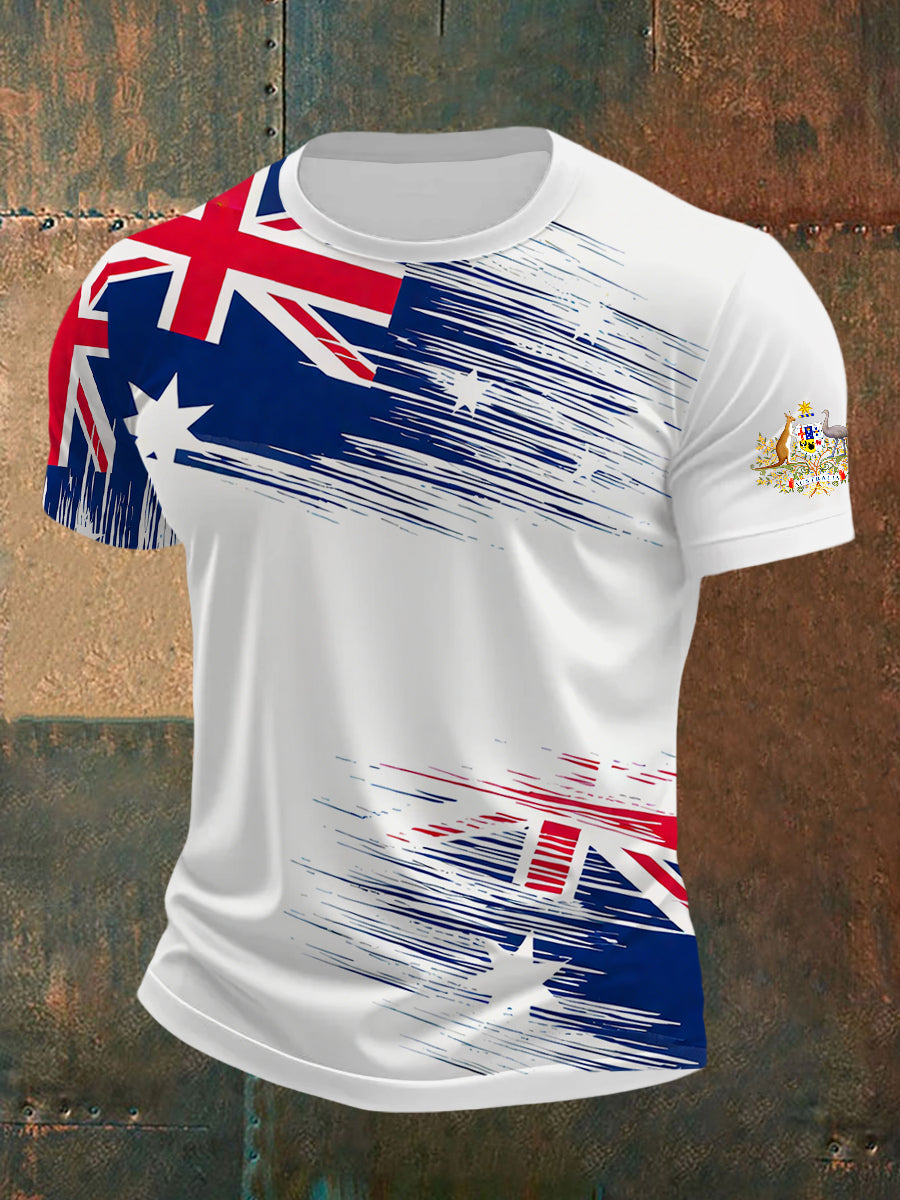 Men's  Australian Flag  Short Sleeve Tee