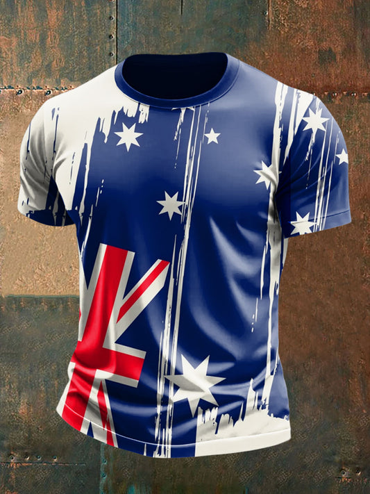Men's Australian Flag short sleeves t-shirt