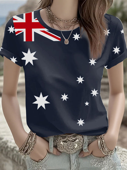 Women's Australian Flag short-sleeved T-shirt