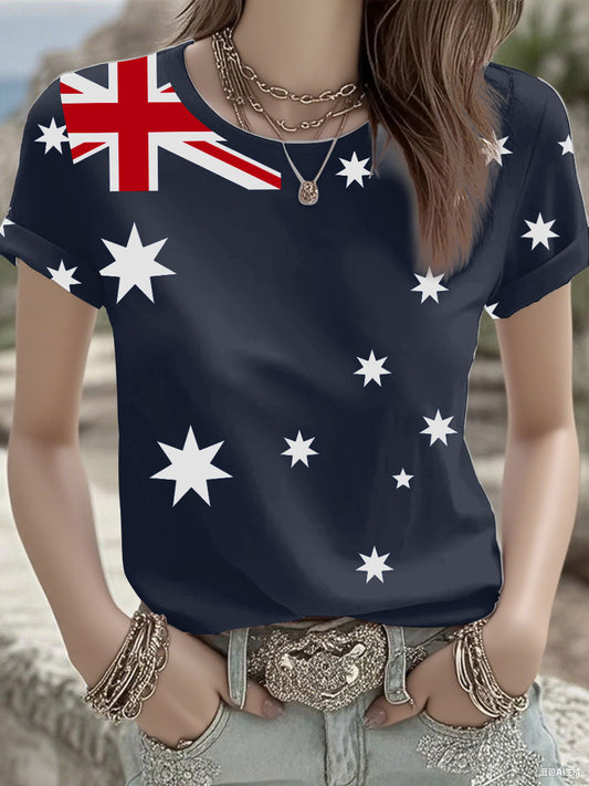 Women's Australian Flag short-sleeved T-shirt