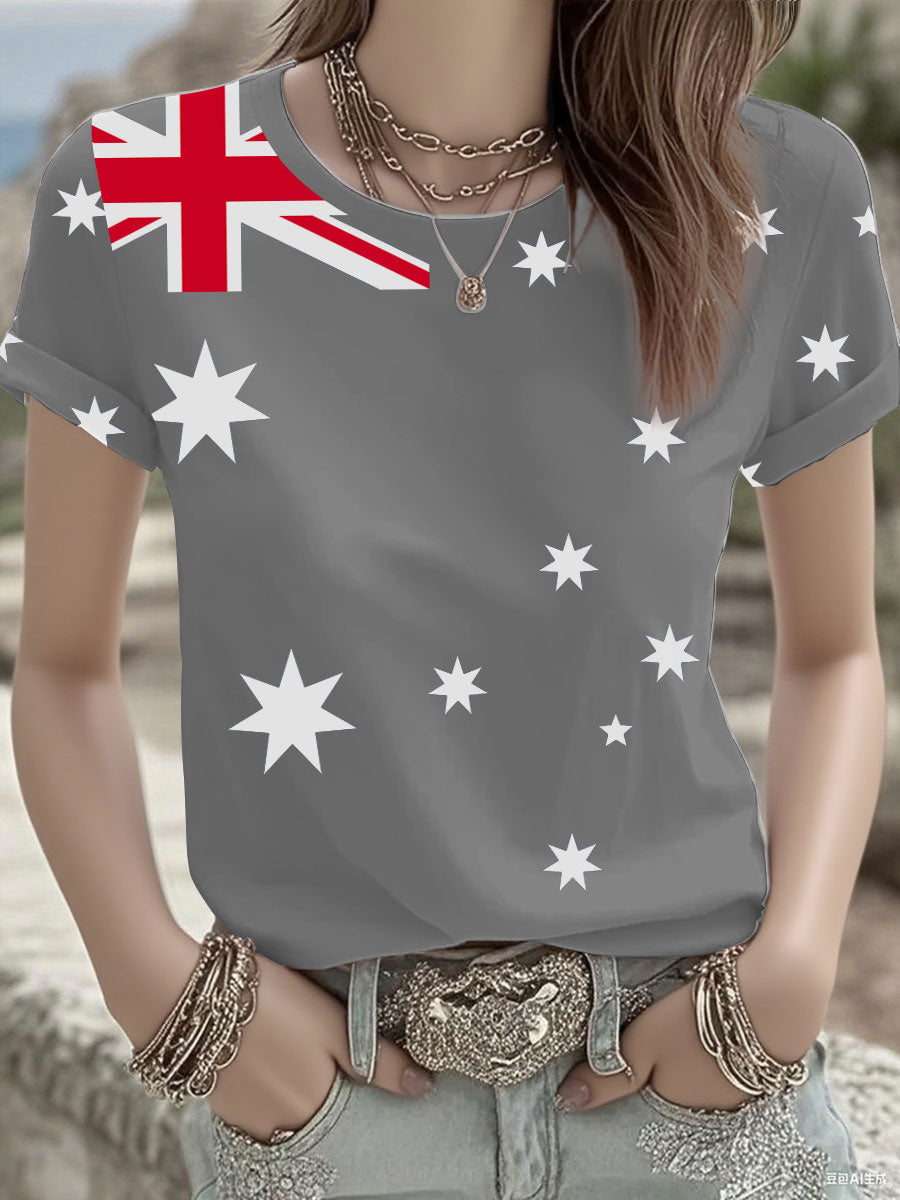 Women's Australian Flag short-sleeved T-shirt