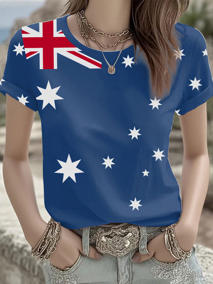 Women's Australian Flag short-sleeved T-shirt