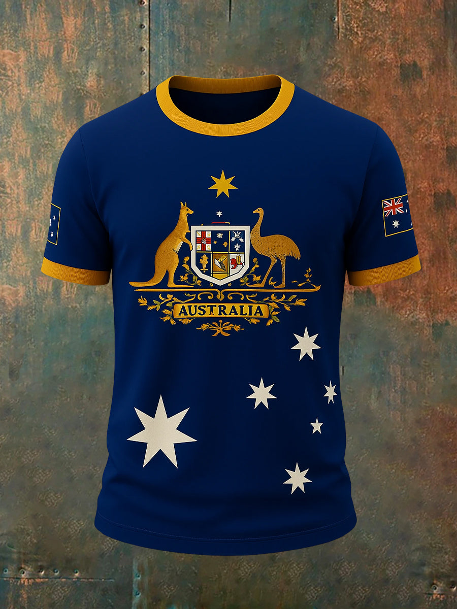 Men's Vintage Australian Casual T-Shirt
