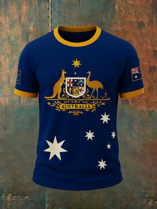 Men's Vintage Australian Casual T-Shirt