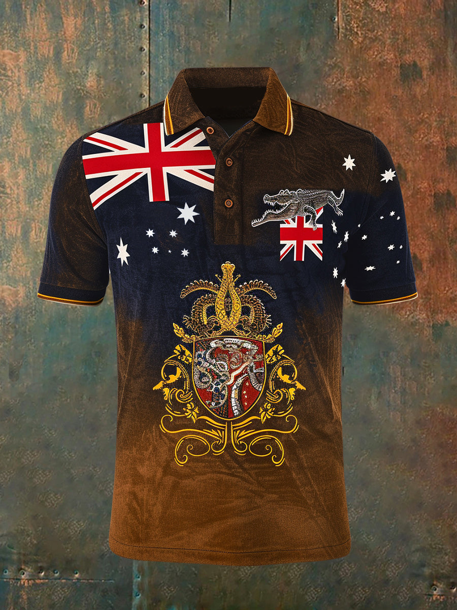 Men's Vintage Australian Casual Polo Shirt