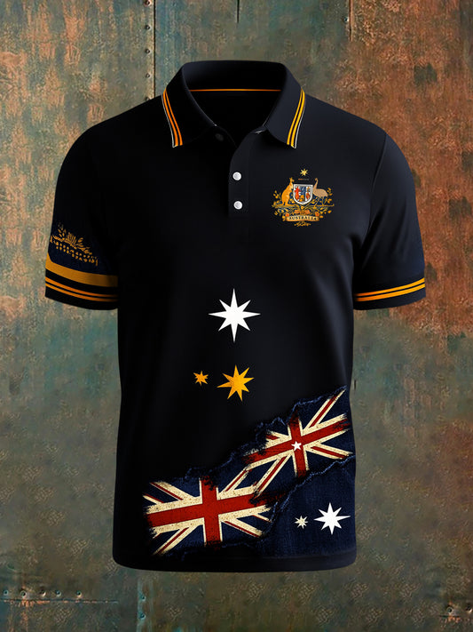 Men's Vintage Australian Casual Polo Shirt