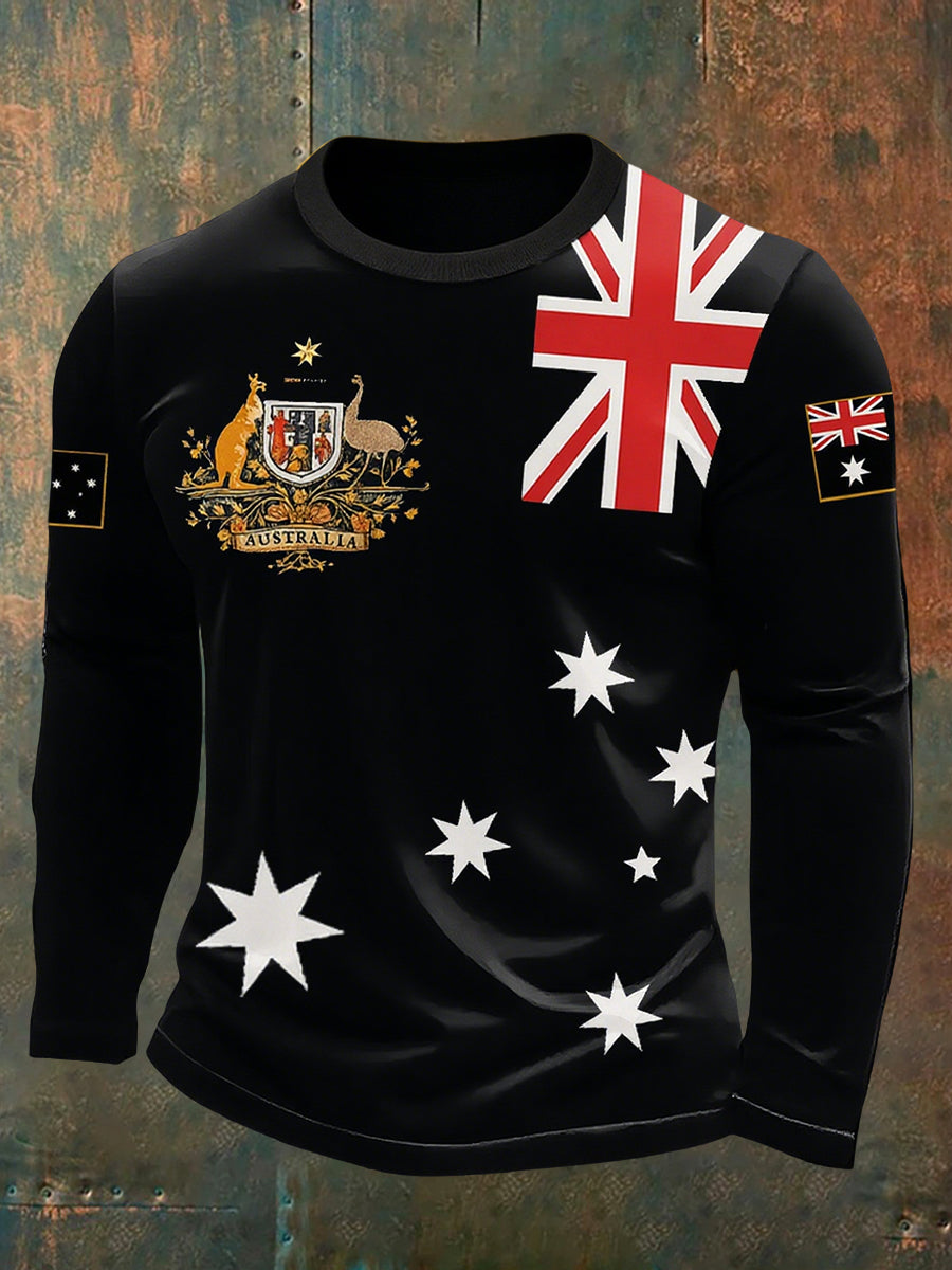 Men's Vintage Australian Casual T-Shirt