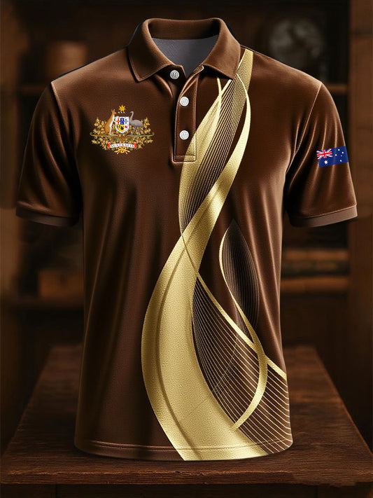 Men's Vintage Australian Casual Polo Shirt