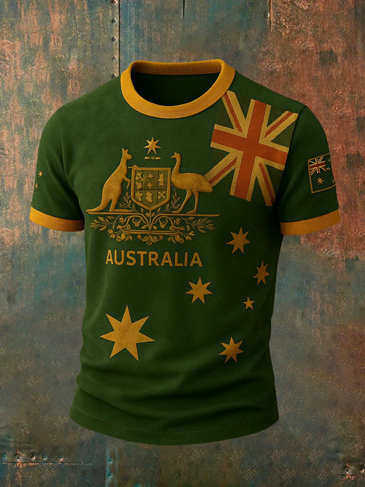 Men's Vintage Australian Casual T-Shirt