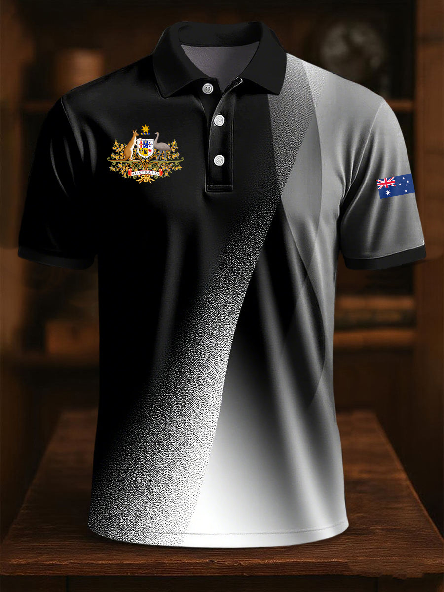 Men's Vintage Australian Casual Polo Shirt