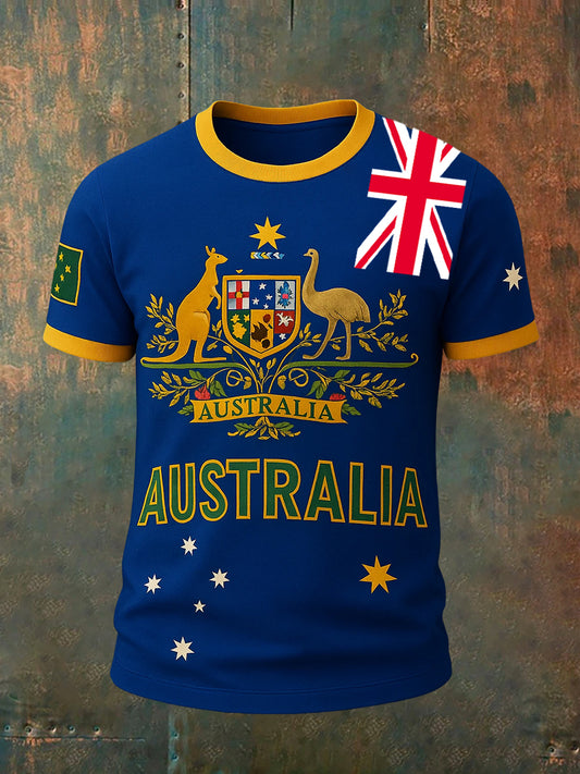 Men's Vintage Australian Casual T-Shirt