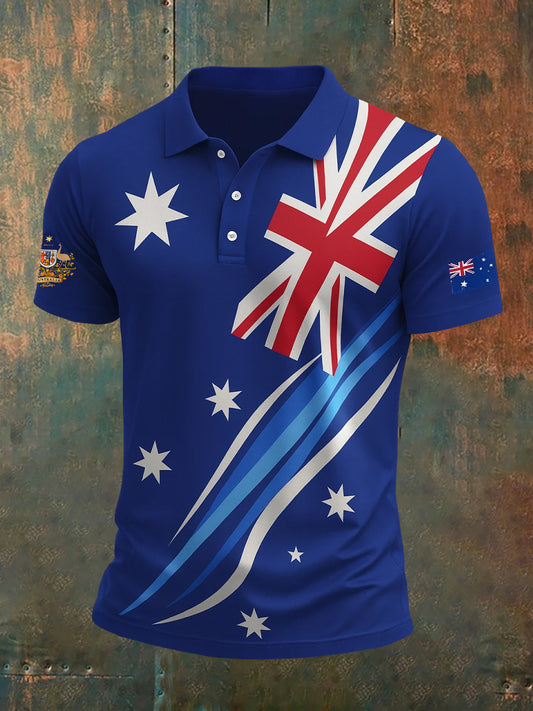 Men's Vintage Australian Casual Polo Shirt