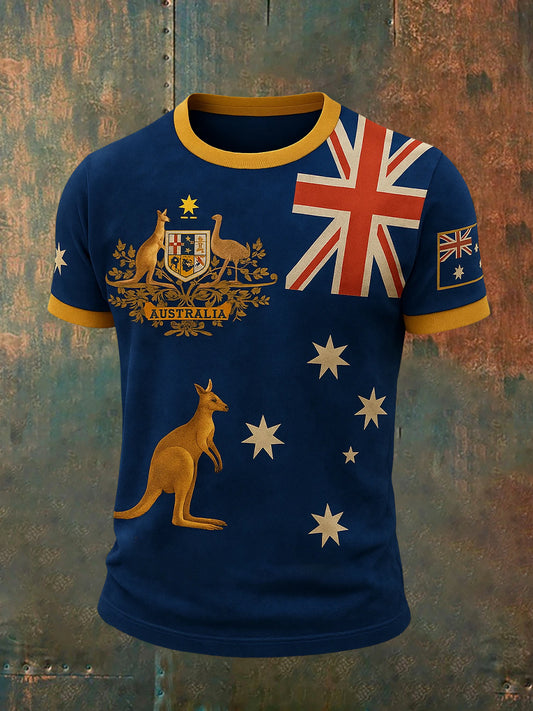 Men's Vintage Australian Casual T-Shirt
