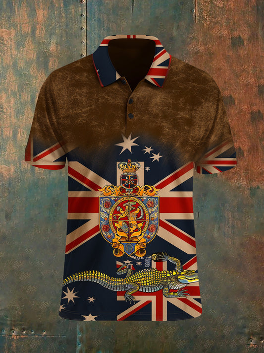 Men's Vintage Australian Casual Polo Shirt