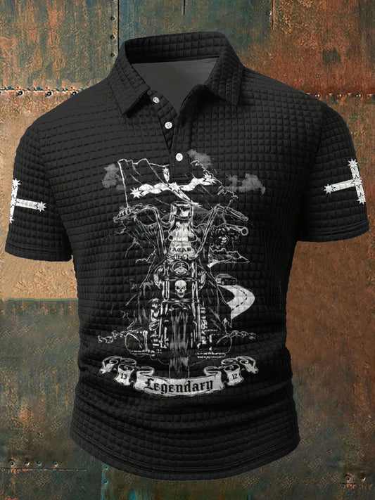 Men's Eureka Flag Aussie Outlaw Printed Casual Tops