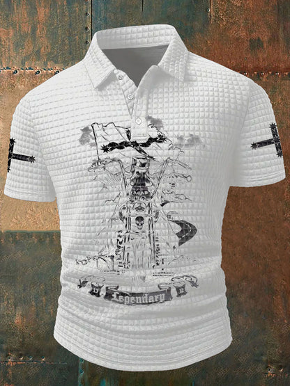Men's Eureka Flag Aussie Outlaw Printed Casual Tops