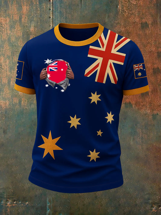 Men's Vintage Australian Casual T-Shirt