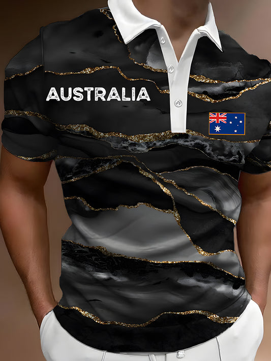 Men's Vintage Australian Casual Polo Shirt