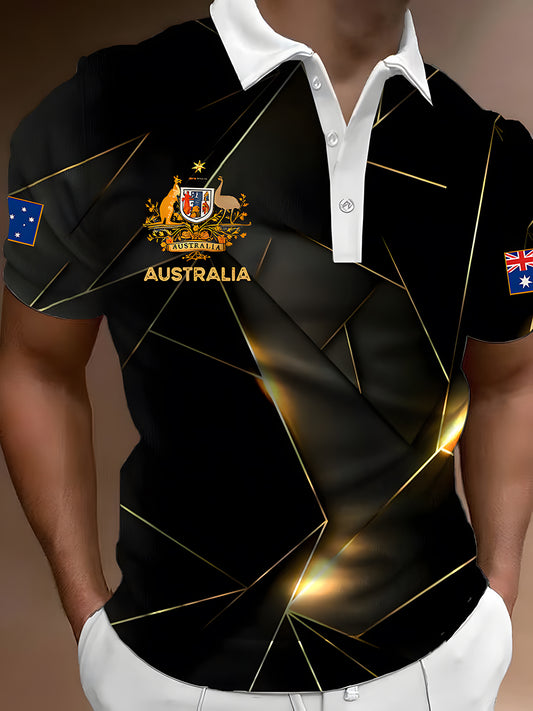 Men's Vintage Australian Casual Polo Shirt