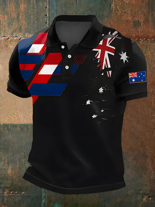 Men's Vintage Australian Casual Polo Shirt