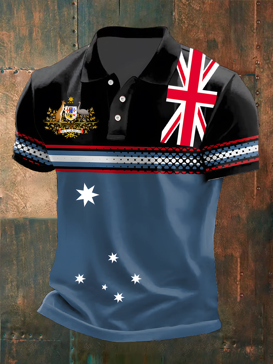 Men's Vintage Australian Casual Polo Shirt