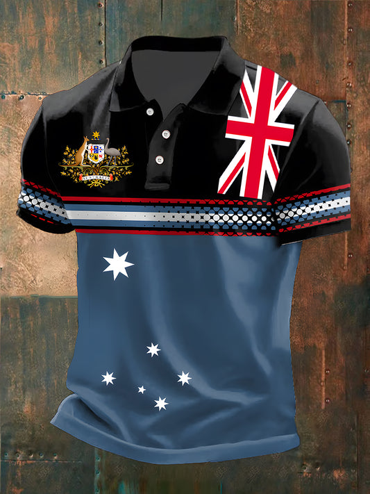 Men's Vintage Australian Casual Polo Shirt