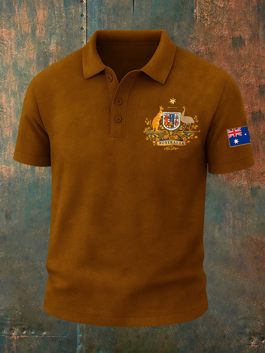 Men's Vintage Australian Casual Polo Shirt
