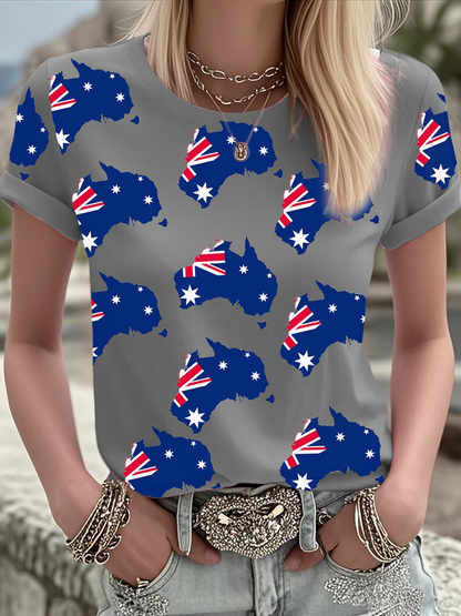 Women's Australian short-sleeved T-shirt
