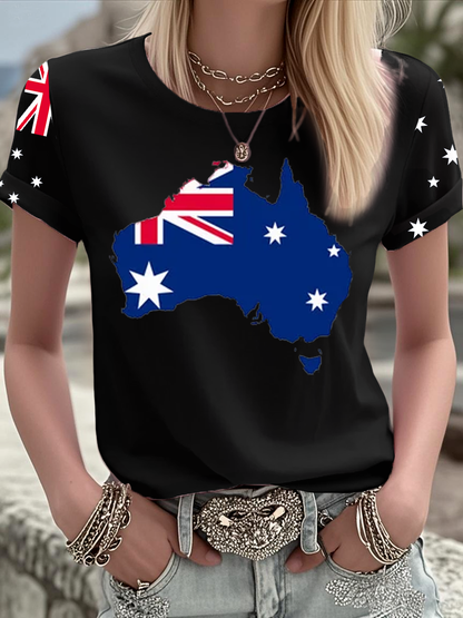 Women's Australian short-sleeved T-shirt